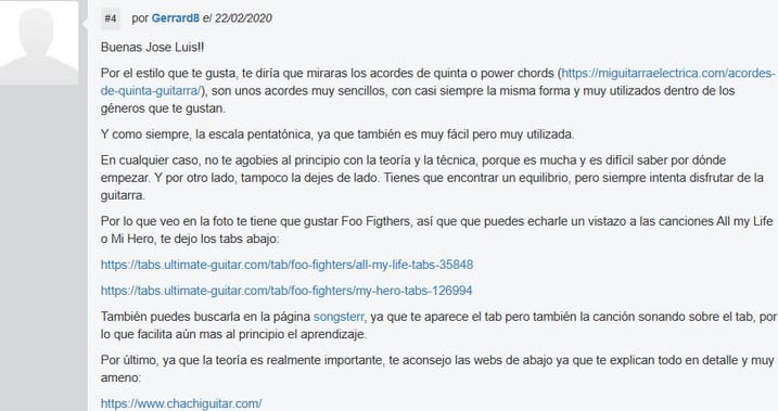 Foro de guitarristas